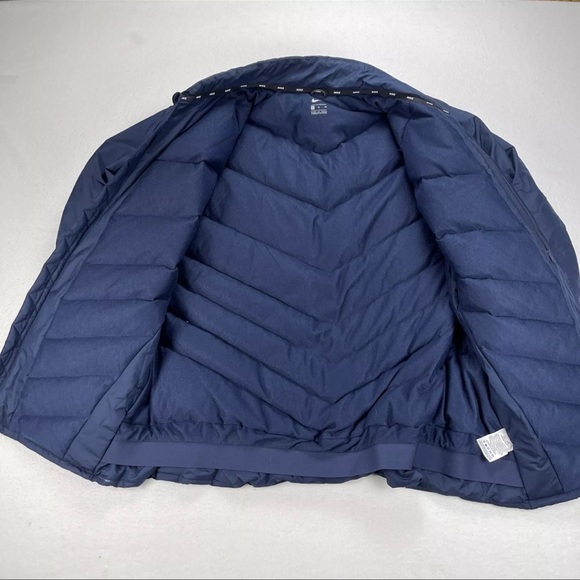 Nike Mens Size XL Puffer Bomber Goose Down Jacket Coat ETSU Winter Basketball - Picture 2 of 12